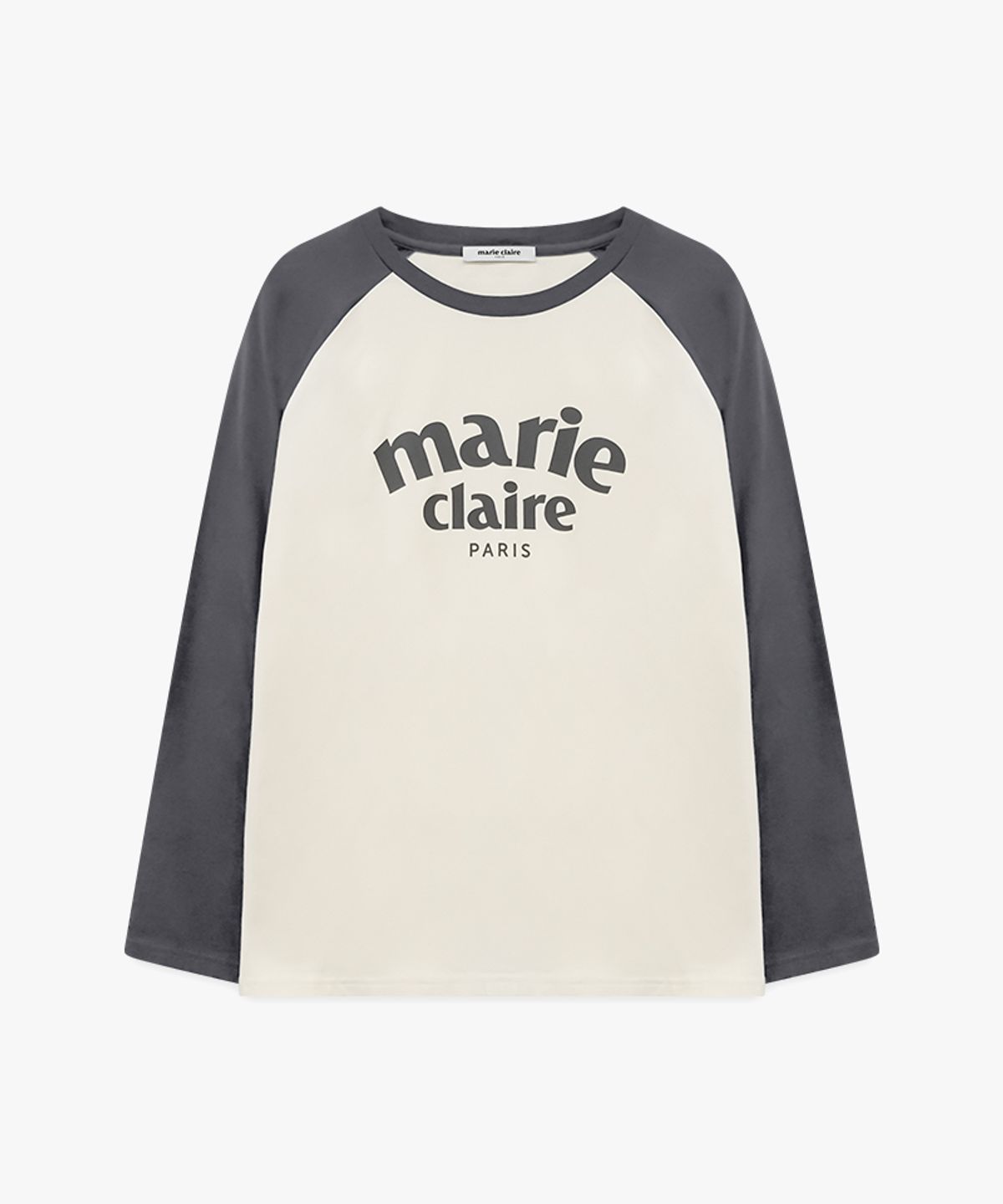 마리끌레르(MARIE CLAIRE) 아치 로고 래글런 롱슬리브(MAGALS07MIV)