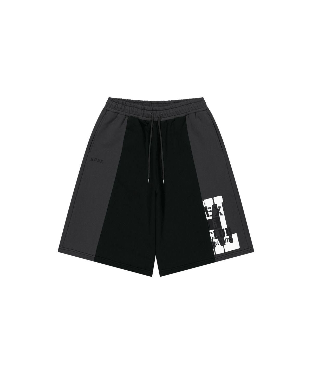 에이치덱스(HDEX) 리프트 데미지 블럭 스웨트 쇼츠 (Black)