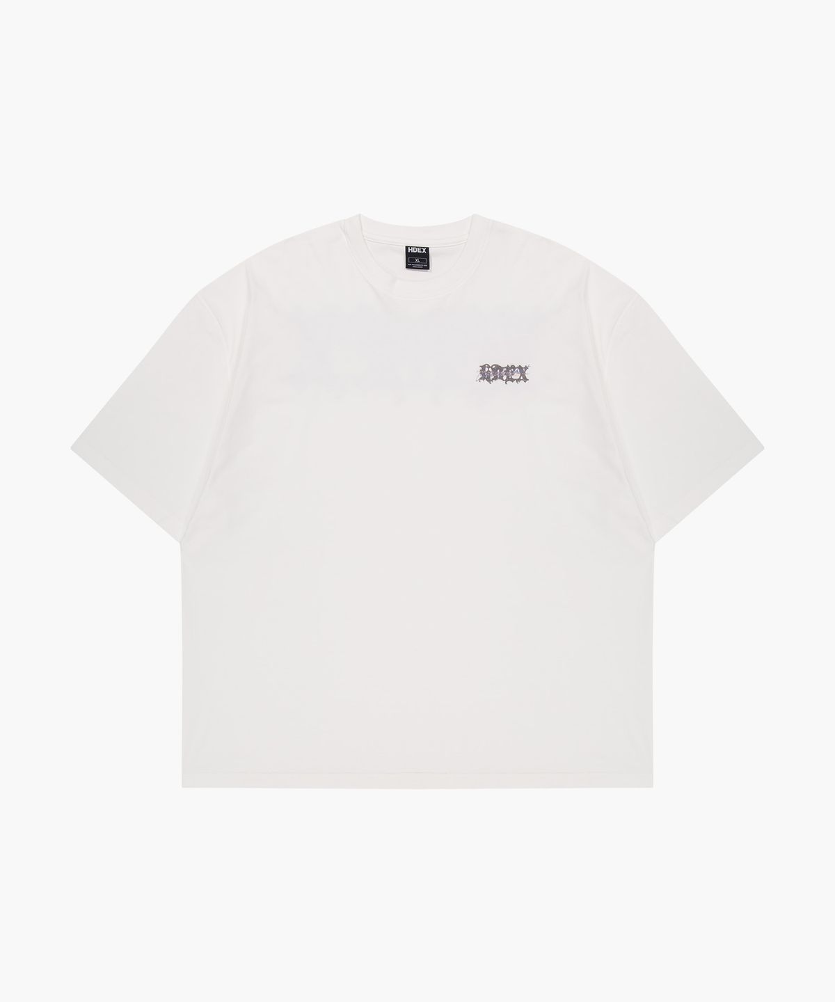 에이치덱스(HDEX) 와일드 레터 자이언트핏 숏 슬리브 (White)