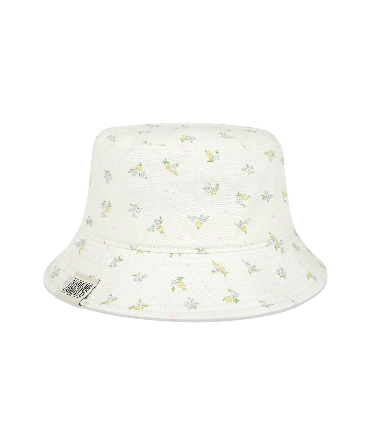 마리떼 프랑소와 저버(MARITHÉ + FRANҪOIS GIRBAUD) CLASSIC LOGO FLOWER BUCKET HAT ivory