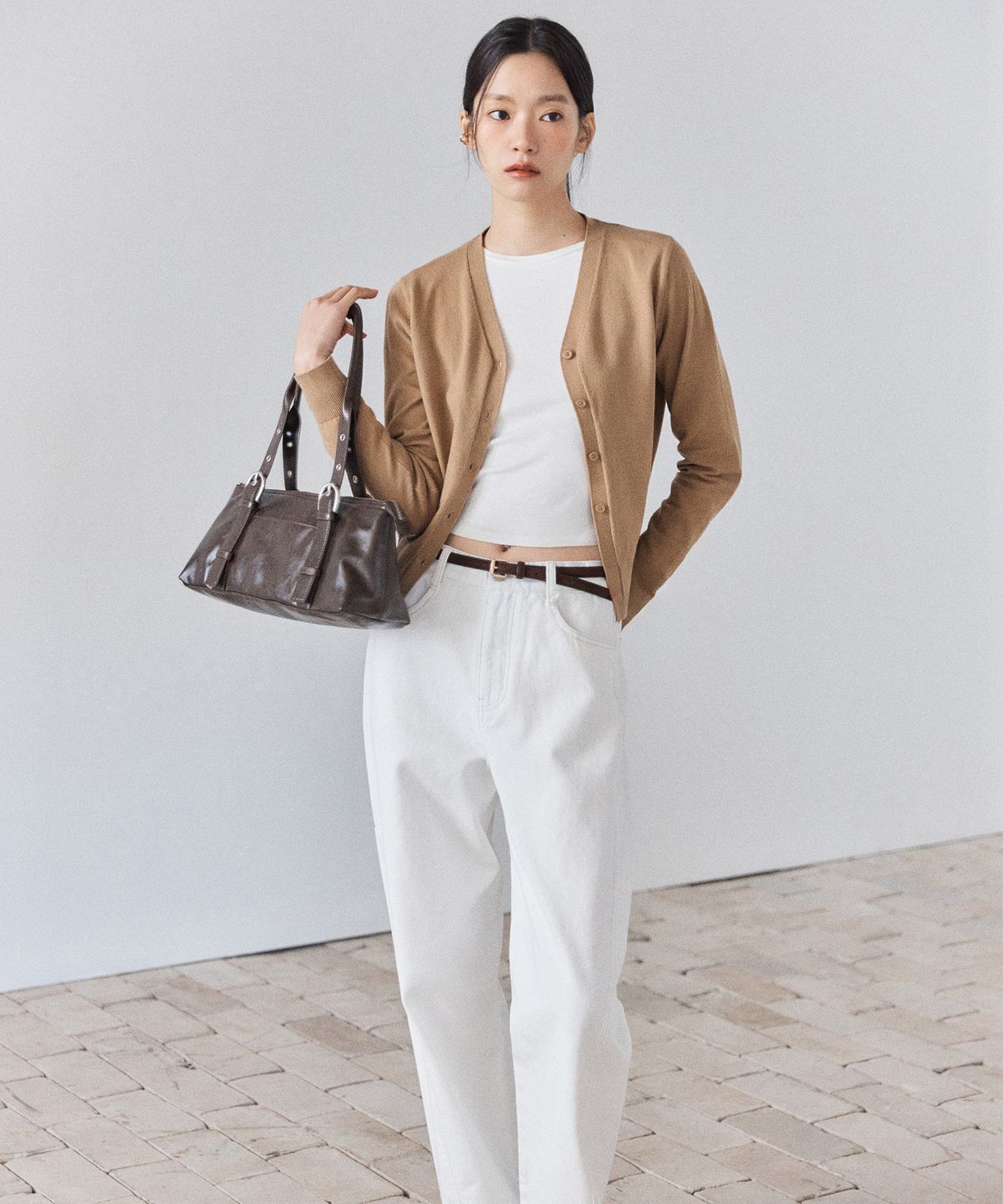 미쏘(MIXXO) 버클 숄더백_MIABGG201G