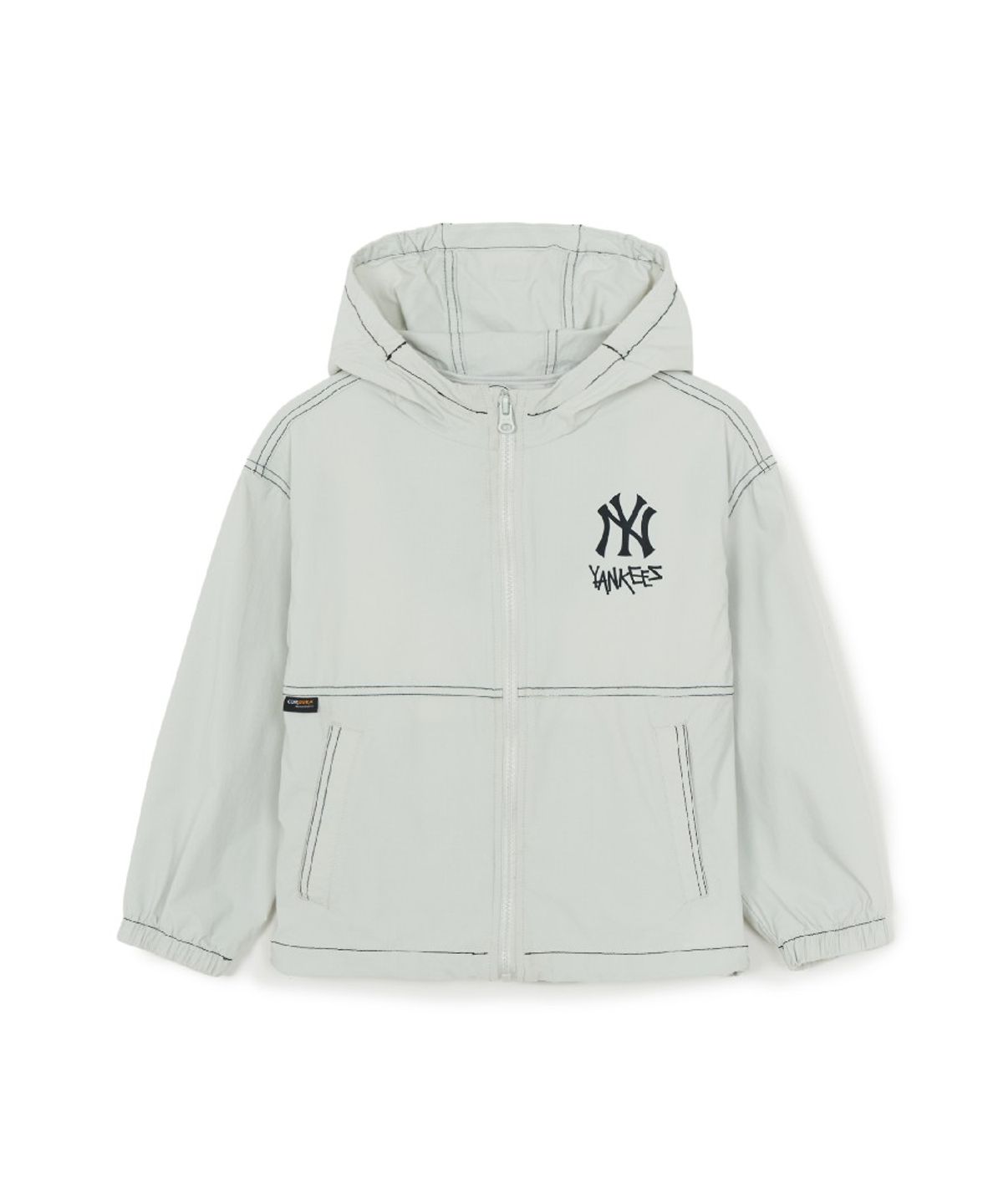 엠엘비 키즈(MLB KIDS) 스트릿 코듀라 립스탑 스티치 바람막이 NY (Mg.Cream)