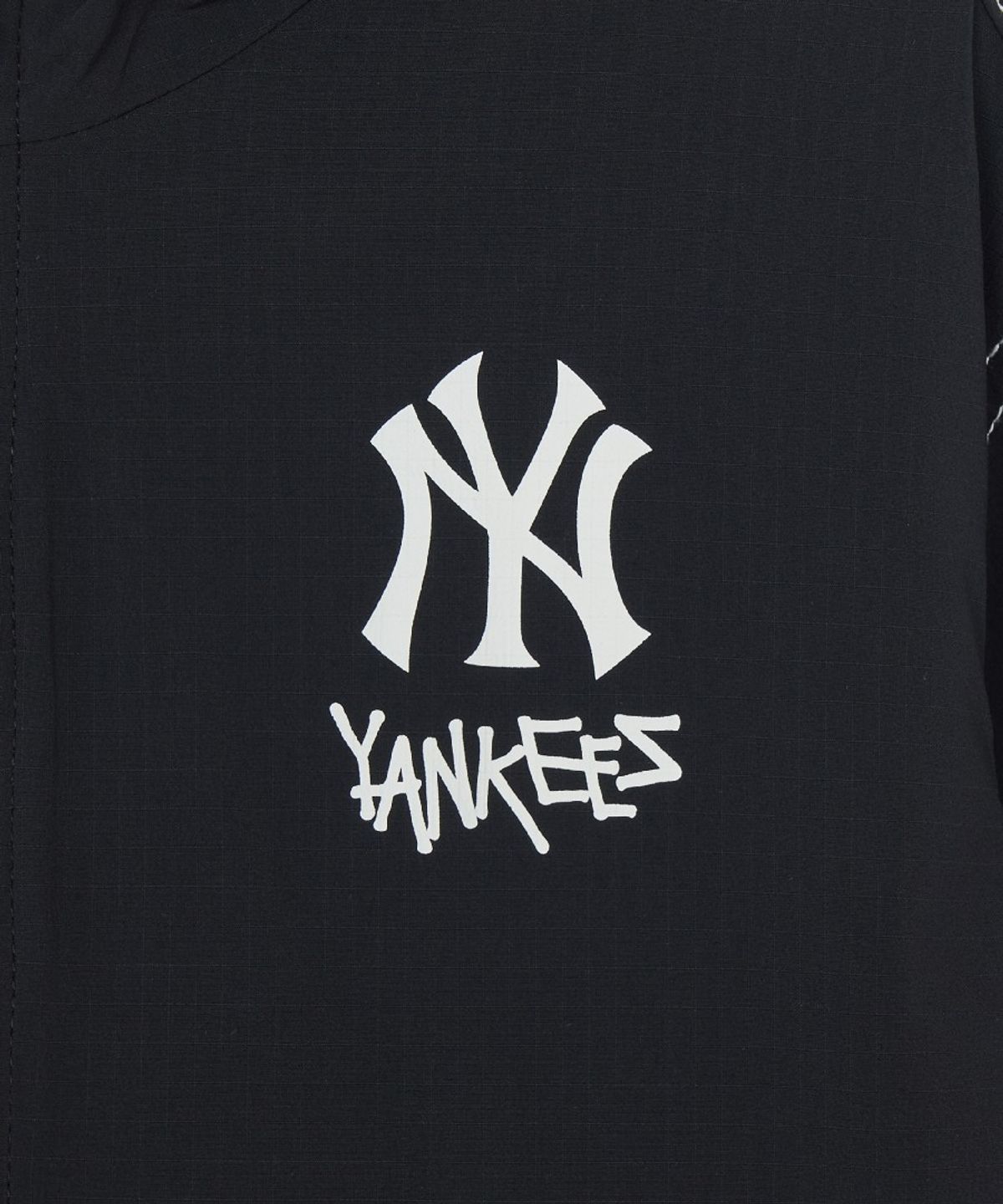엠엘비 키즈(MLB KIDS) 스트릿 코듀라 립스탑 스티치 바람막이 NY (Black)