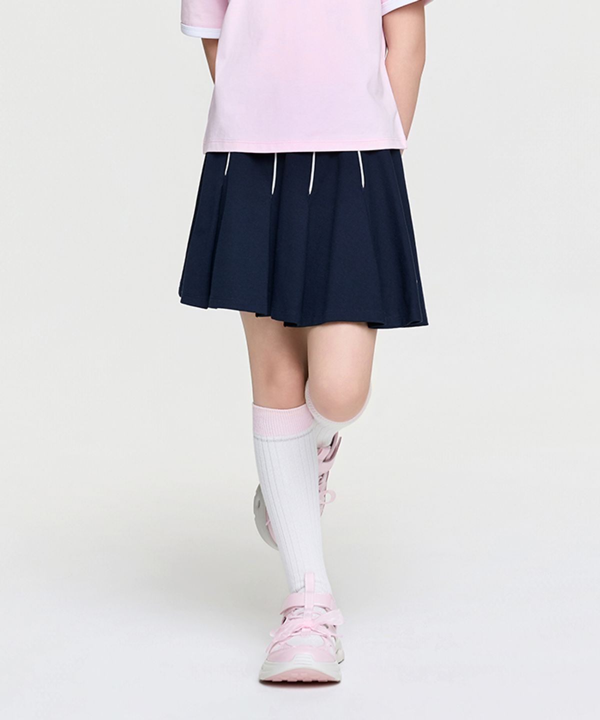 엠엘비 키즈(MLB KIDS) 바시티 스포티브 플리츠 스커트 NY (Navy)
