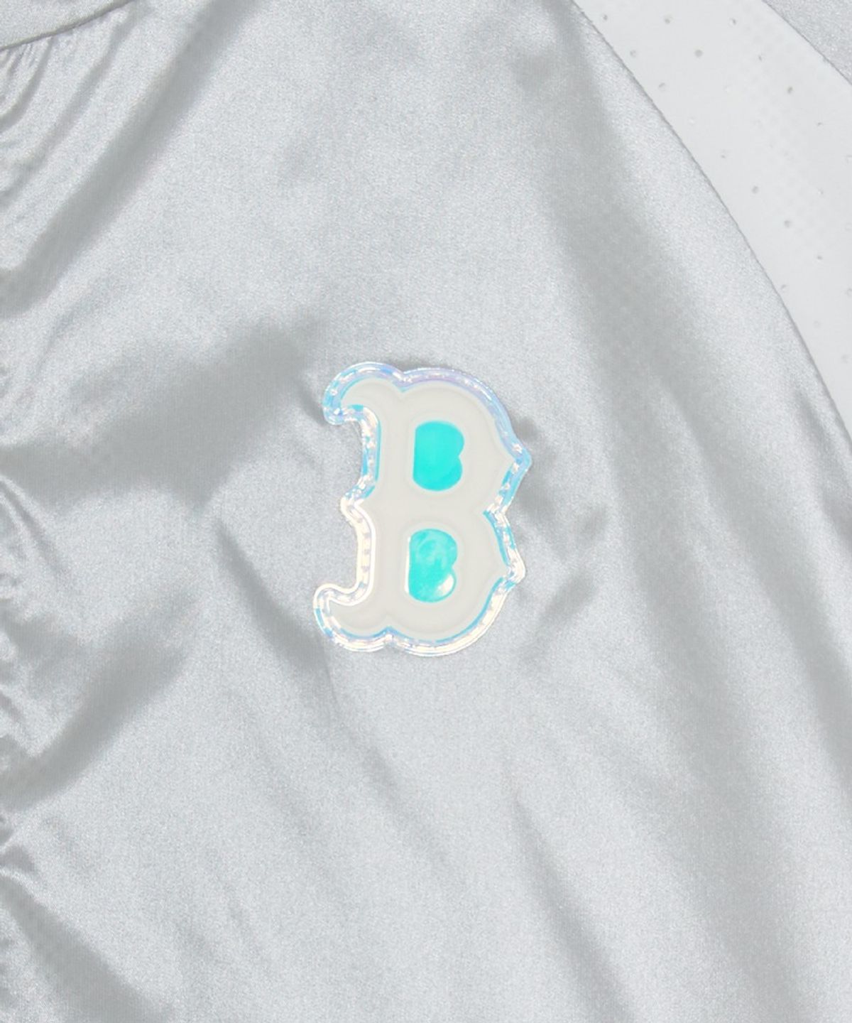 엠엘비 키즈(MLB KIDS) 걸즈 애슬레저 미드 바람막이 BOS (L.Silver)