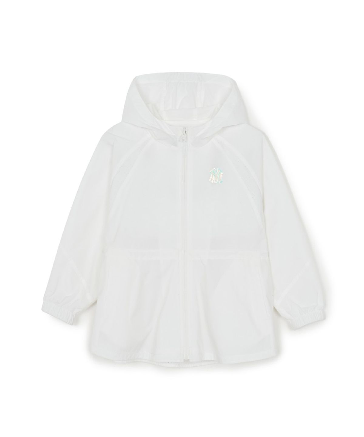 엠엘비 키즈(MLB KIDS) 걸즈 애슬레저 미드 바람막이 NY (White)
