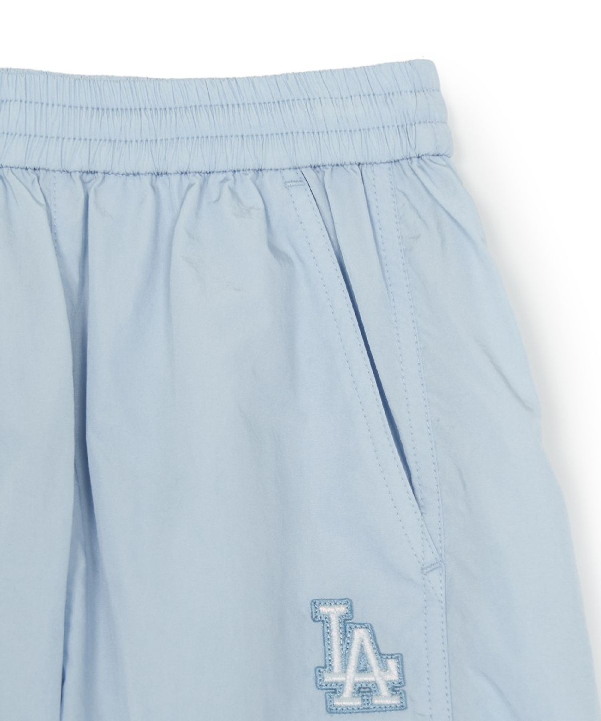 엠엘비 키즈(MLB KIDS) 스트릿 걸즈 리본 카고 우븐팬츠 LA (Ptn.Skyblue)