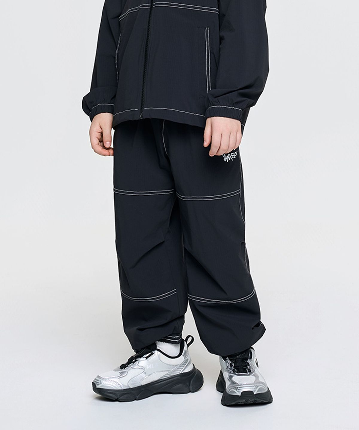 엠엘비 키즈(MLB KIDS) 스트릿 코듀라 립스탑 조거팬츠(SET) NY (Black)