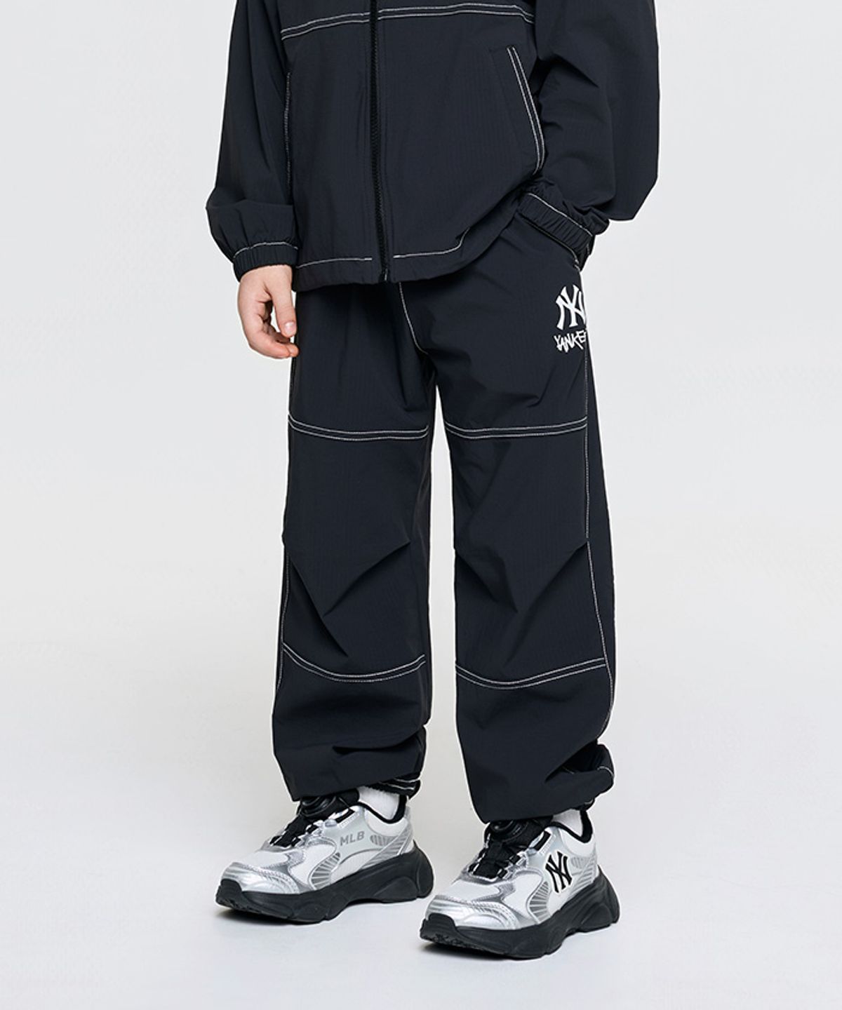 엠엘비 키즈(MLB KIDS) 스트릿 코듀라 립스탑 조거팬츠(SET) NY (Black)