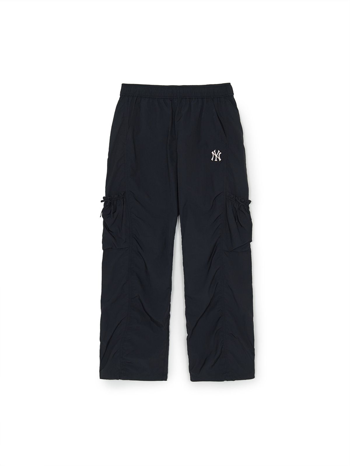 엠엘비 키즈(MLB KIDS) 스트릿 걸즈 리본 카고 우븐팬츠 NY (Black)