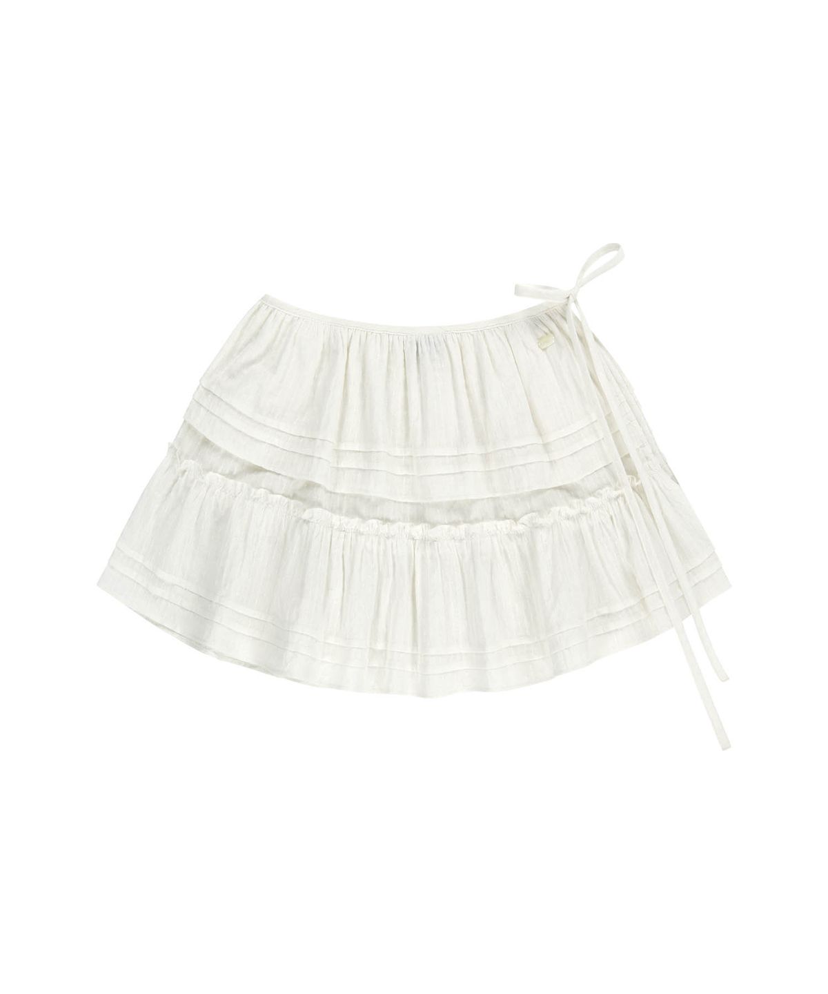 마리떼 프랑소와 저버(MARITHÉ + FRANҪOIS GIRBAUD) W LAYERED RUFFLE SKIRT white