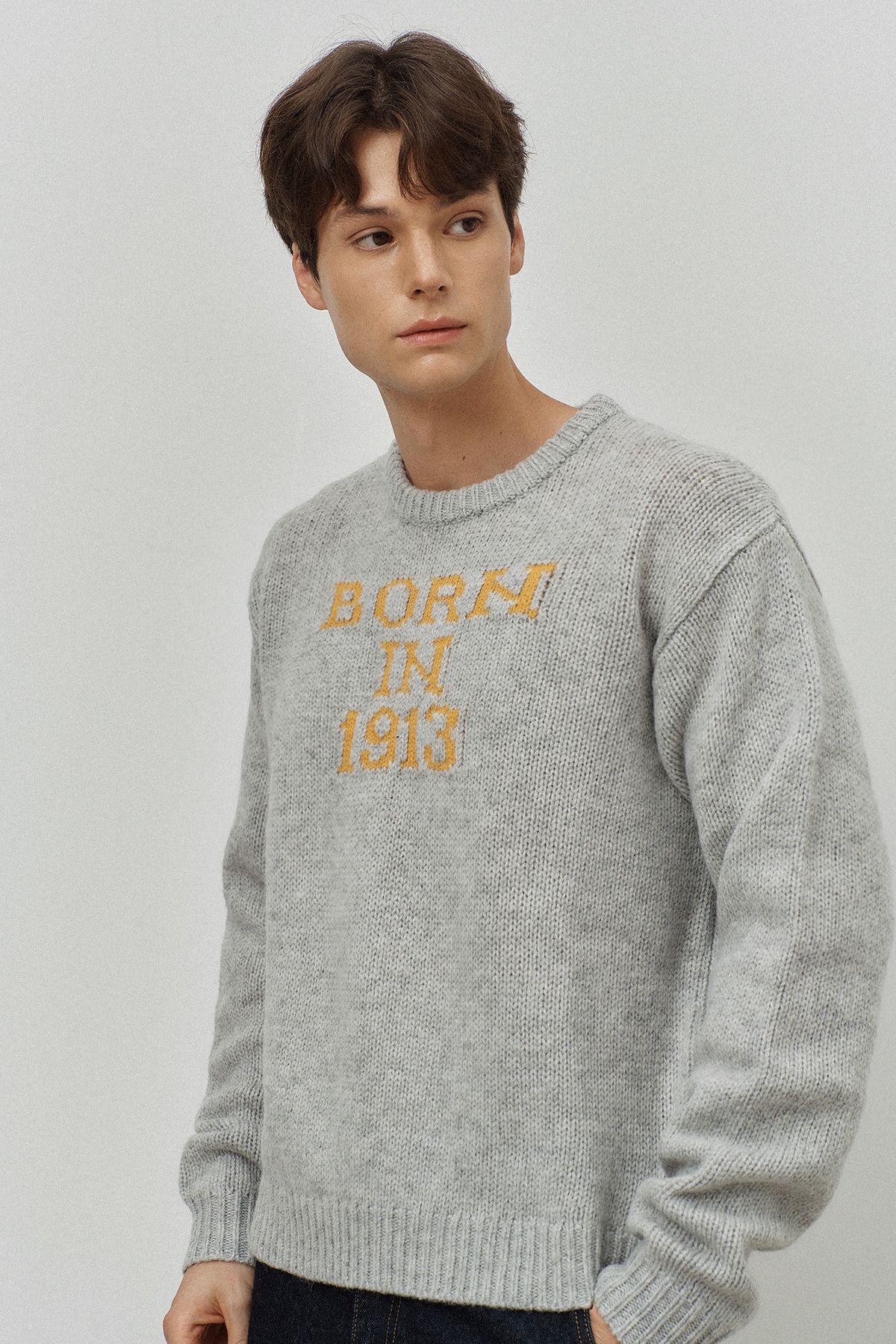 르몽생미셸(LE MONT ST MICHEL) SOSTRA-BORN IN 1913 SWEATER_Grey