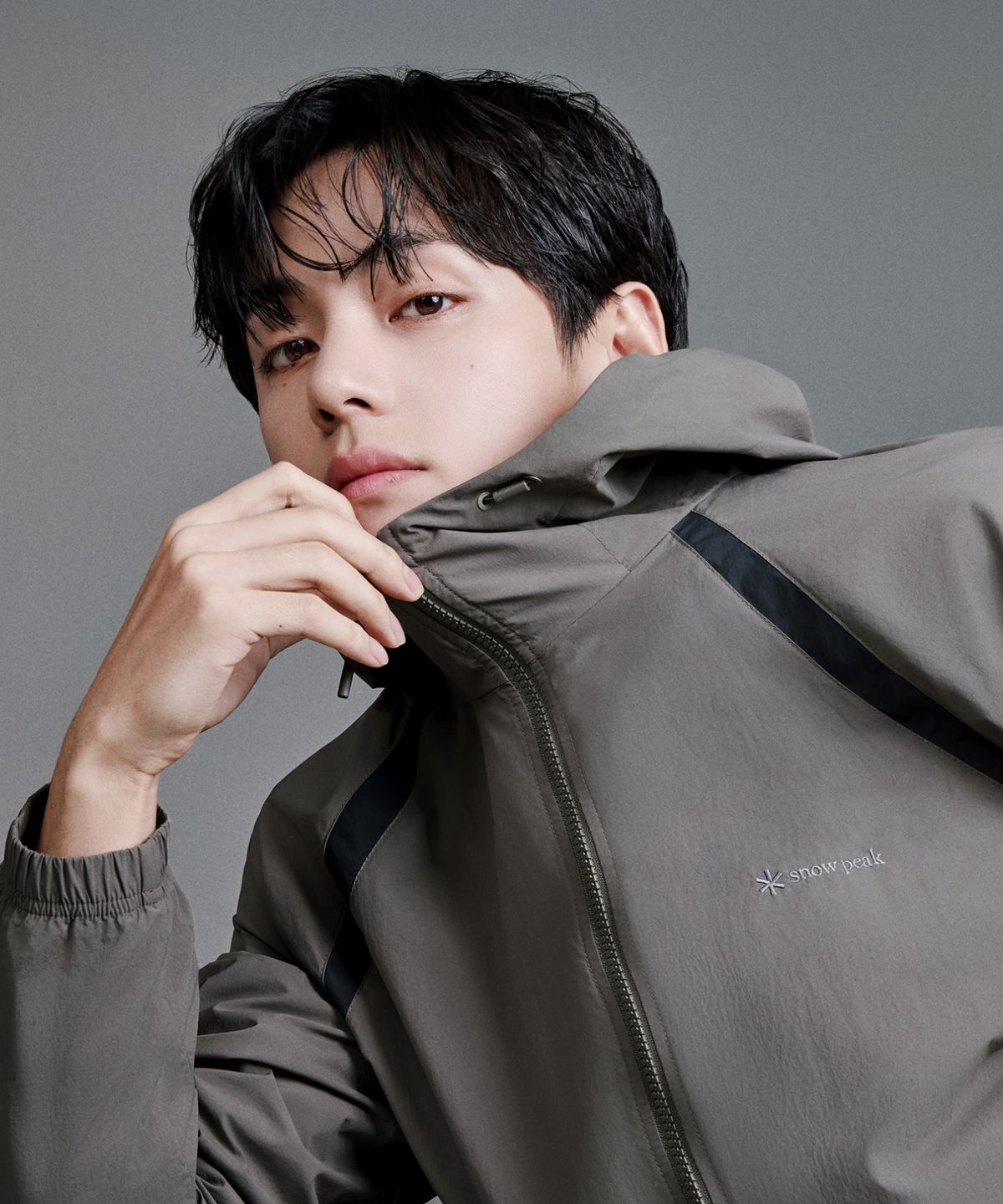 스노우피크 어패럴(SNOWPEAK APPAREL) 경량 타슬란 컬러블럭 후드 바람막이 (S26SULWB56) Khaki