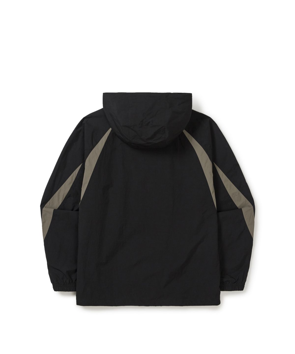 스노우피크 어패럴(SNOWPEAK APPAREL) 경량 타슬란 컬러블럭 후드 바람막이 (S26SULWB56) Dark Charcoal