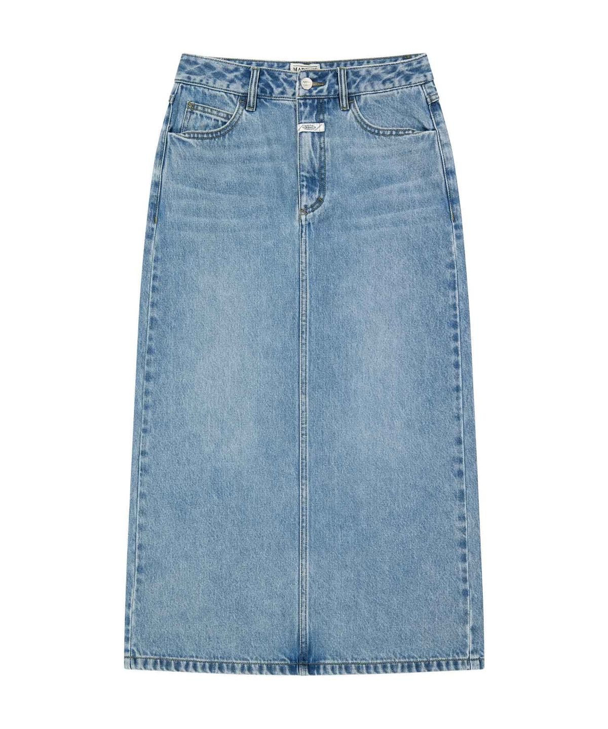 마리떼 프랑소와 저버(MARITHÉ + FRANҪOIS GIRBAUD) W DENIM MAXI SKIRT light blue