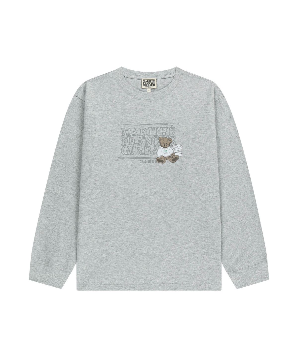 마리떼 프랑소와 저버(MARITHÉ + FRANҪOIS GIRBAUD) DOODLE CLASSIC LOGO LONG SLEEVE TEE heather gray