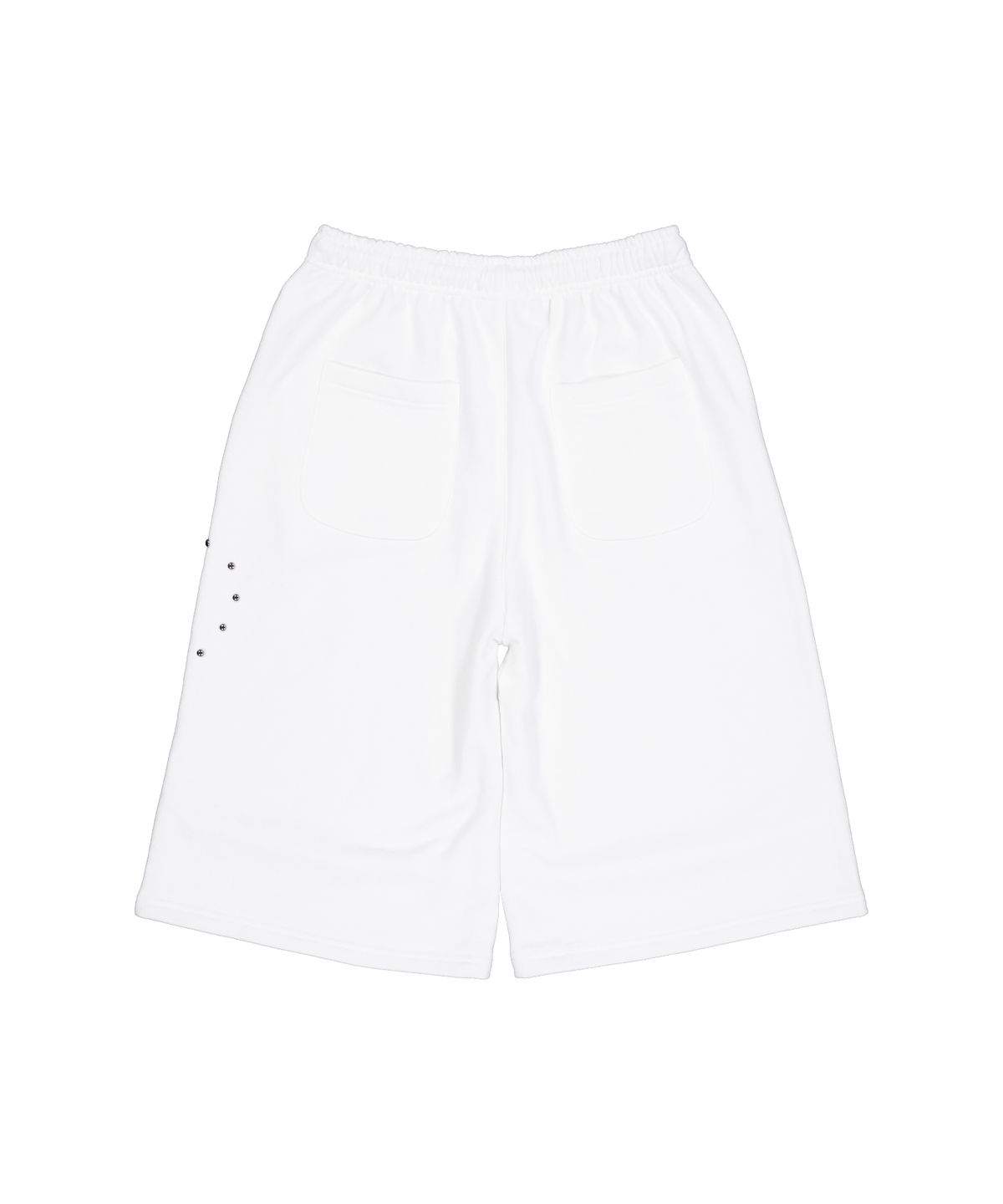 셋업이엑스이(SETUP-EXE) HEART STUD LOGO BERMUDA PANTS / WHITE
