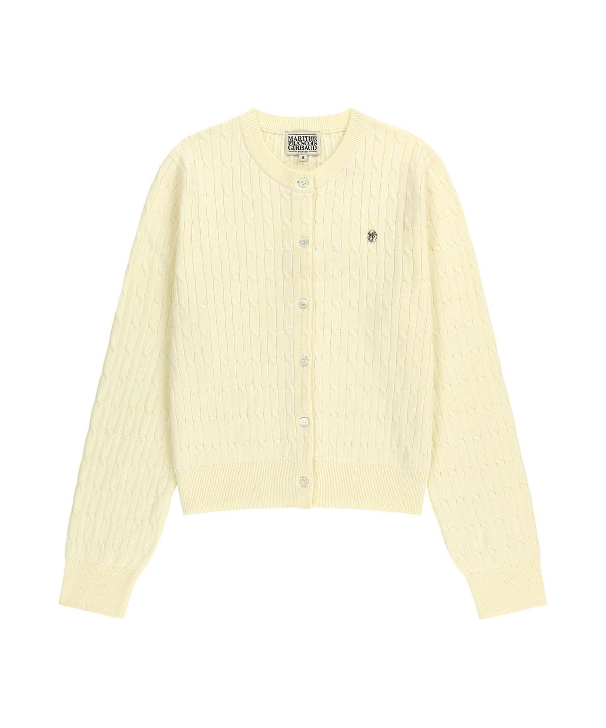 마리떼 프랑소와 저버(MARITHÉ + FRANҪOIS GIRBAUD) W CABLE KNIT CARDIGAN ivory