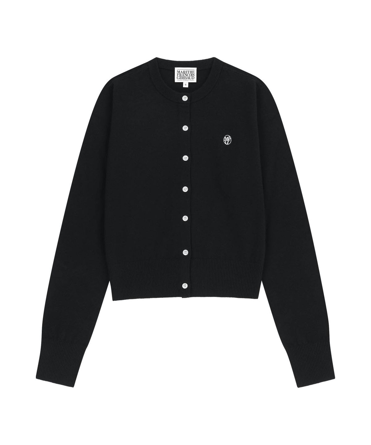 마리떼 프랑소와 저버(MARITHÉ + FRANҪOIS GIRBAUD) W BASIC KNIT CARDIGAN SETUP black