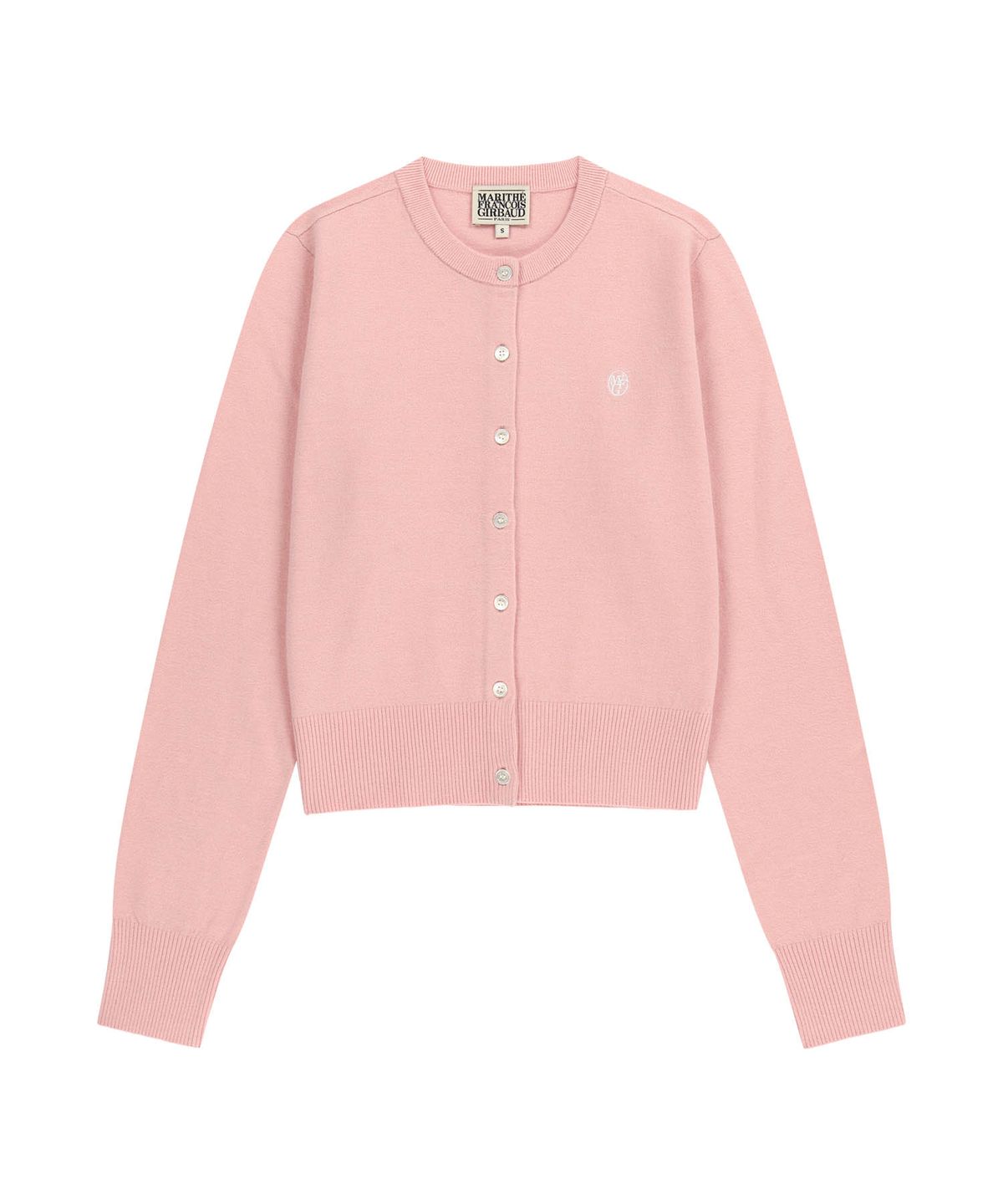 마리떼 프랑소와 저버(MARITHÉ + FRANҪOIS GIRBAUD) W BASIC KNIT CARDIGAN SETUP coral pink