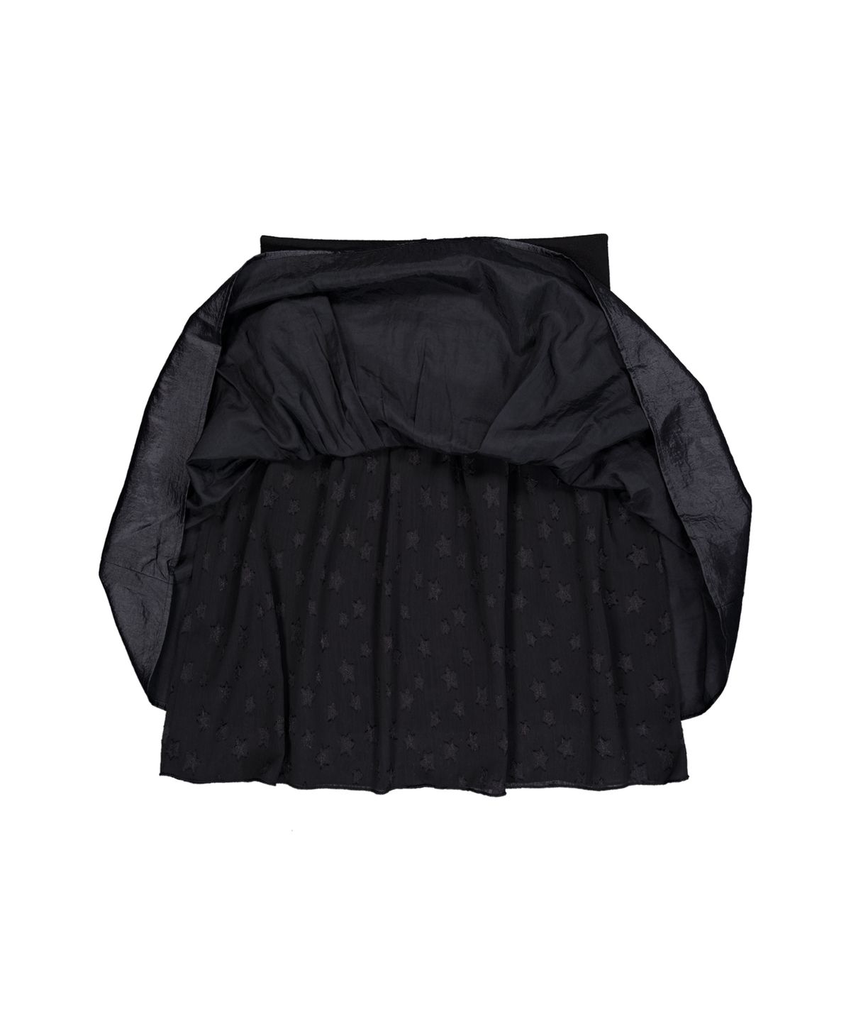 셋업이엑스이(SETUP-EXE) CHIFFON LAYERED SKIRT / BLACK