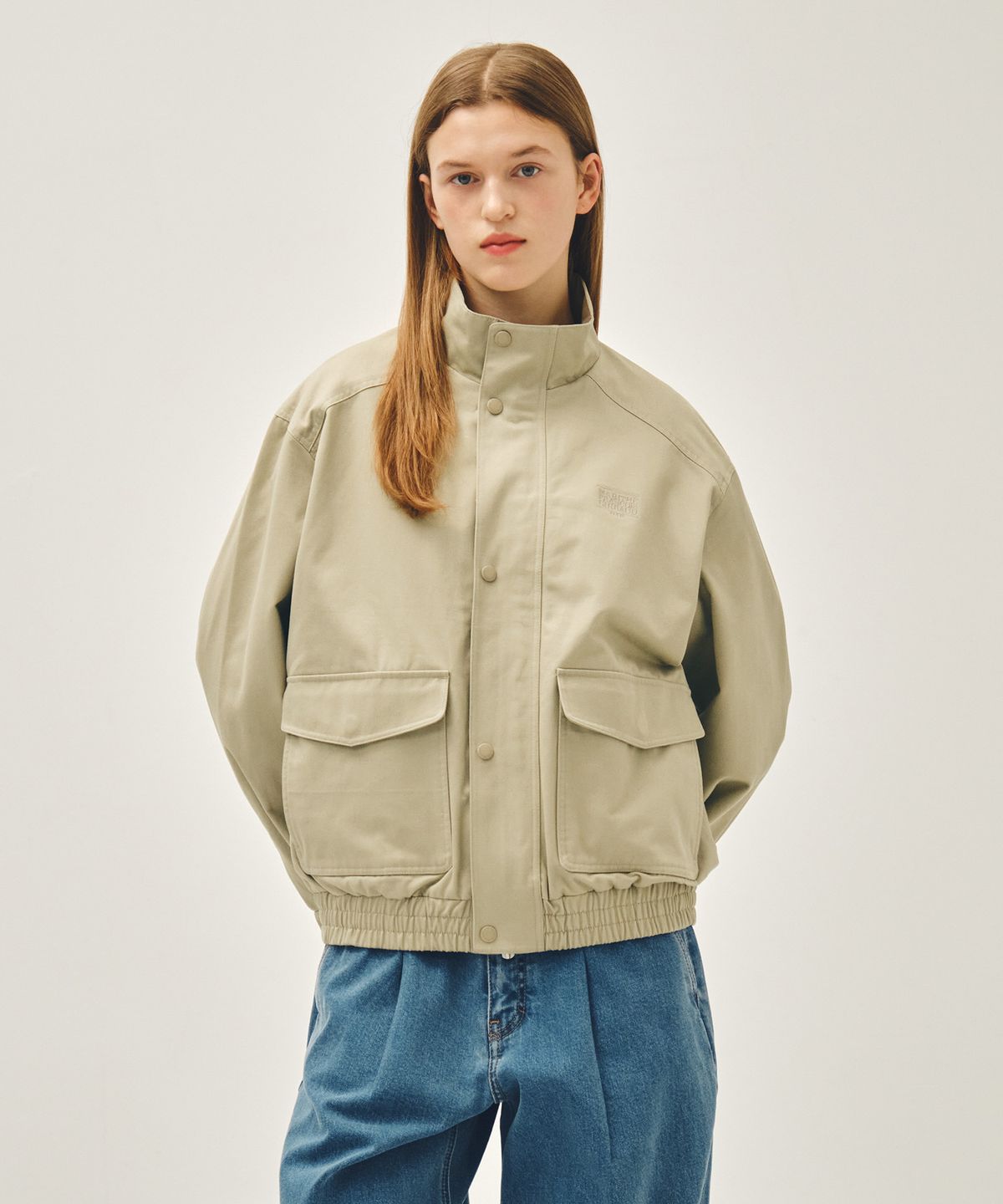 마리떼 프랑소와 저버(MARITHÉ + FRANҪOIS GIRBAUD) BASIC HARRINGTON JACKET beige