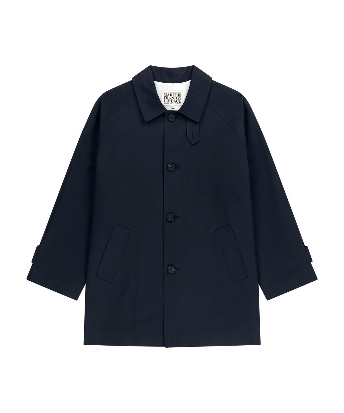 마리떼 프랑소와 저버(MARITHÉ + FRANҪOIS GIRBAUD) RAGLAN HALF TRENCH JACKET navy