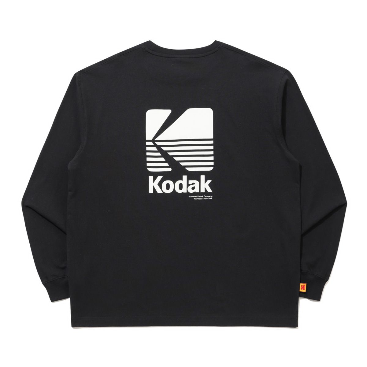 코닥(KODAK) 에센셜 빅로고 긴팔티셔츠 BLACK