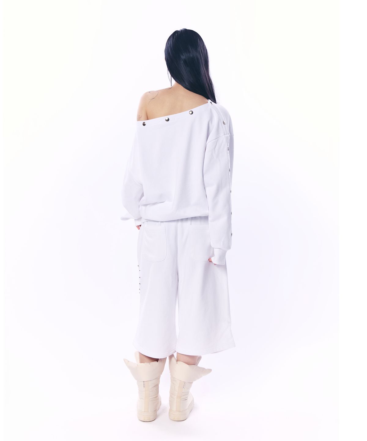 셋업이엑스이(SETUP-EXE) STUDDED SLEEVE MTM / IVORY