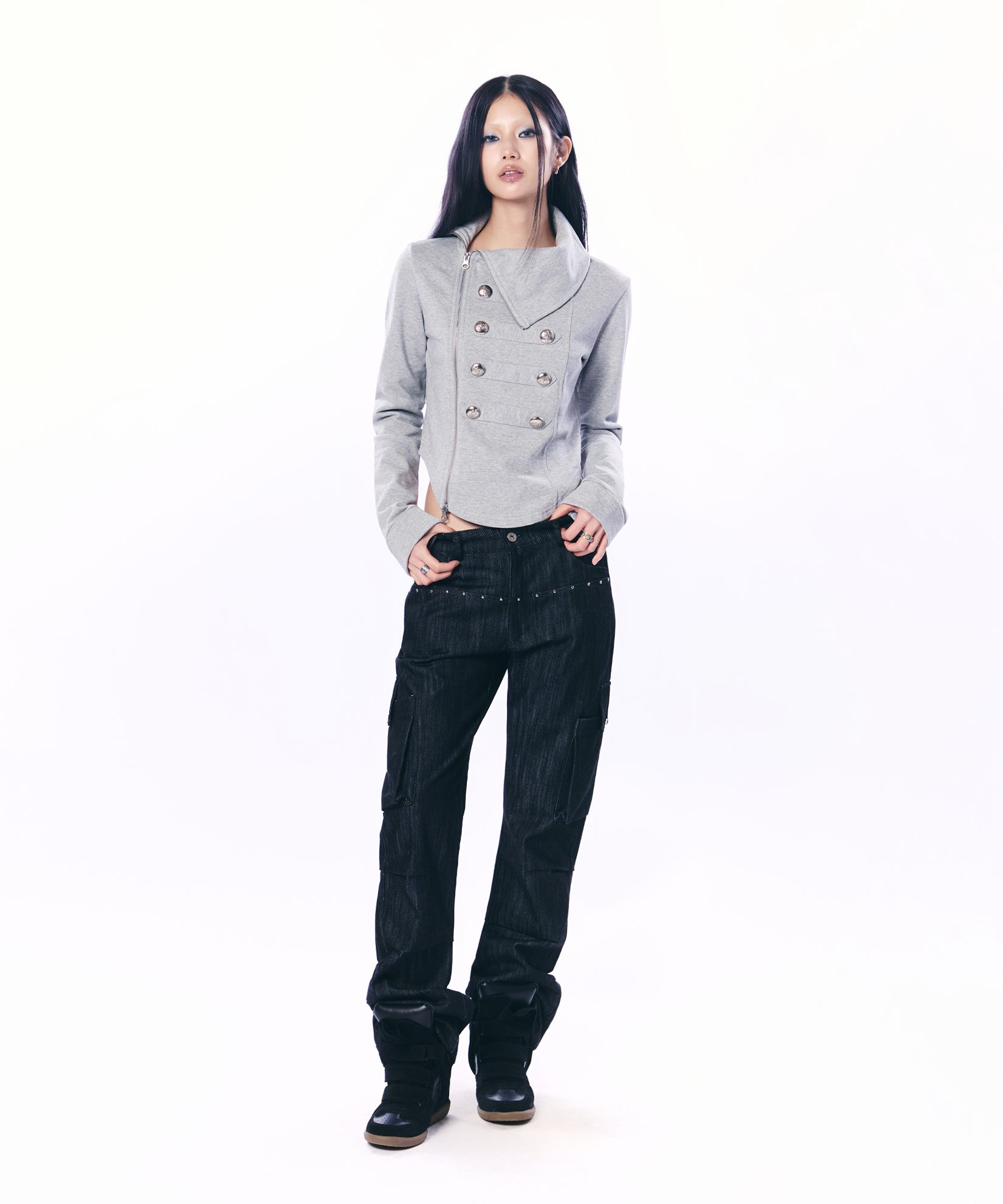 h*7様 【翌日発送可】NAPOLEON HIGH-NECK JACKET / MUSINSA公式 | SETUPEXE NAPOLEON HIGH-NECK JACKET / GRAY