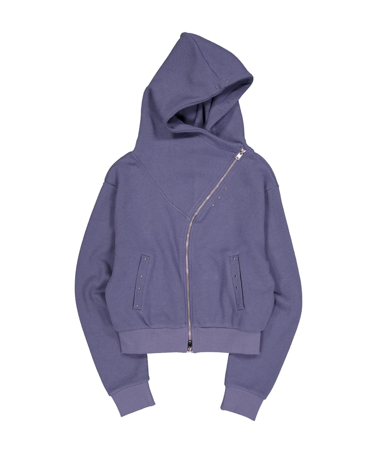 셋업이엑스이(SETUP-EXE) CURVE HOOD ZIP-UP / PURPLE