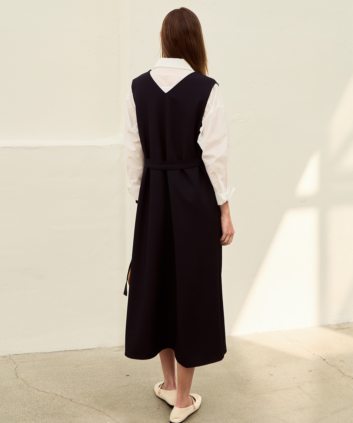 슬로우롤리(SLOWLOLLI) Pure line maxi dress_2 Colors