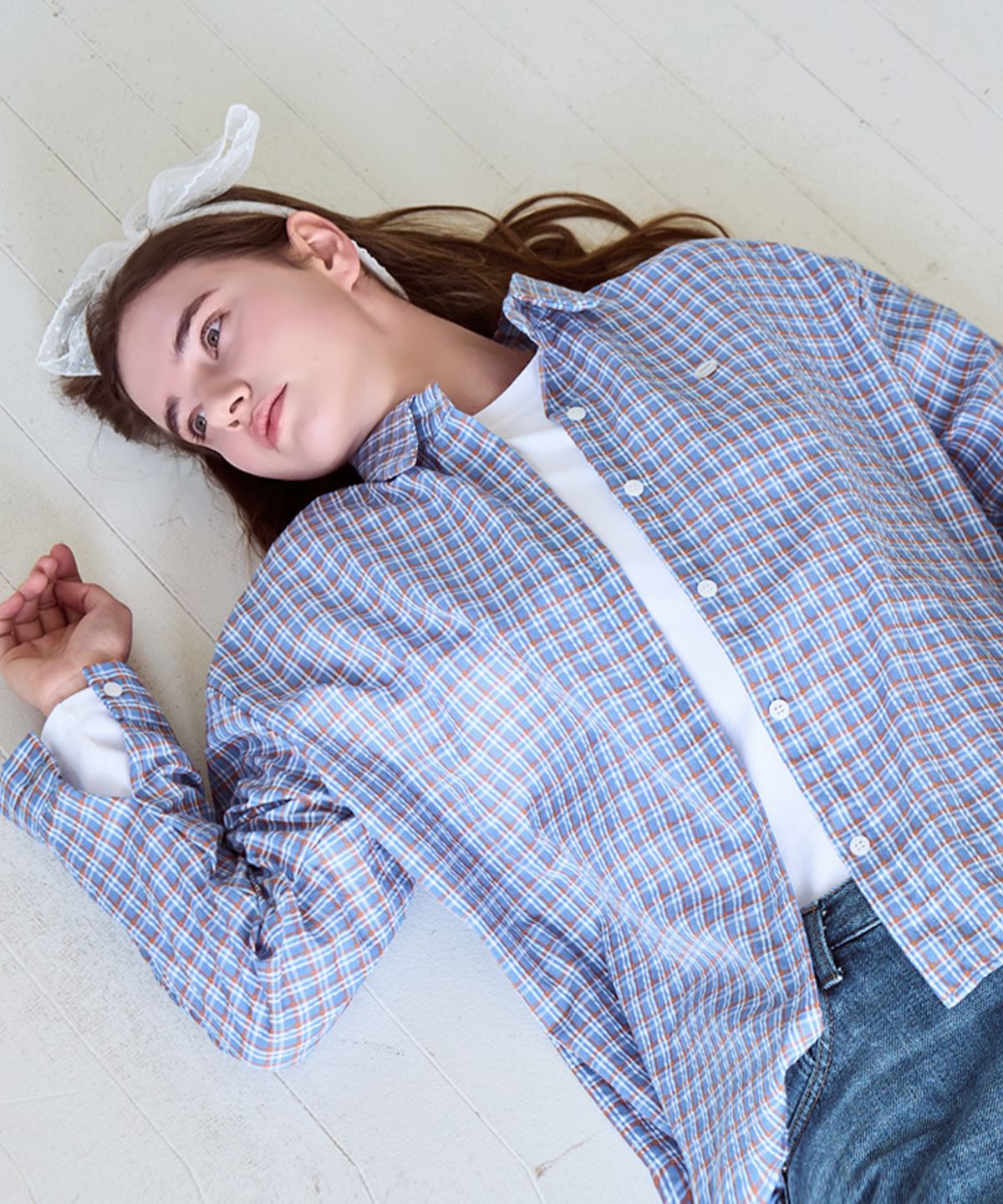 슬로우롤리(SLOWLOLLI) Maison check shirt_2 Colors