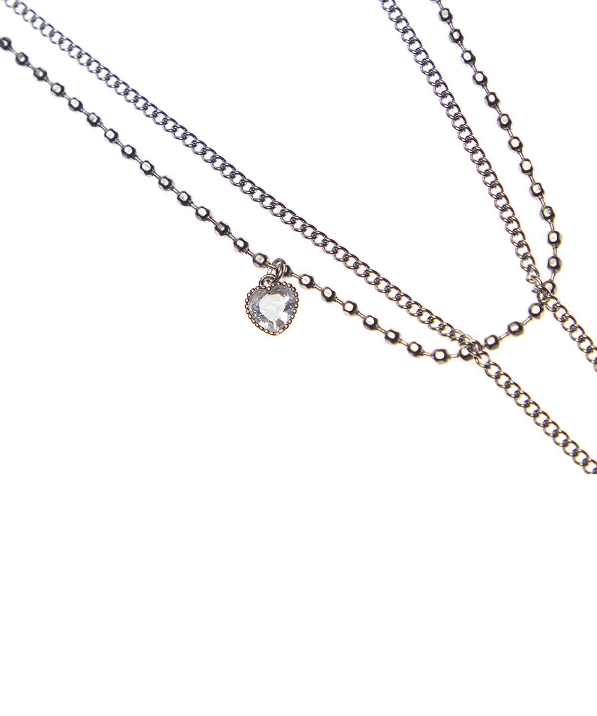 러브이즈트루(LUVISTRUE) EL LAYERED NECKLACE(SILVER)
