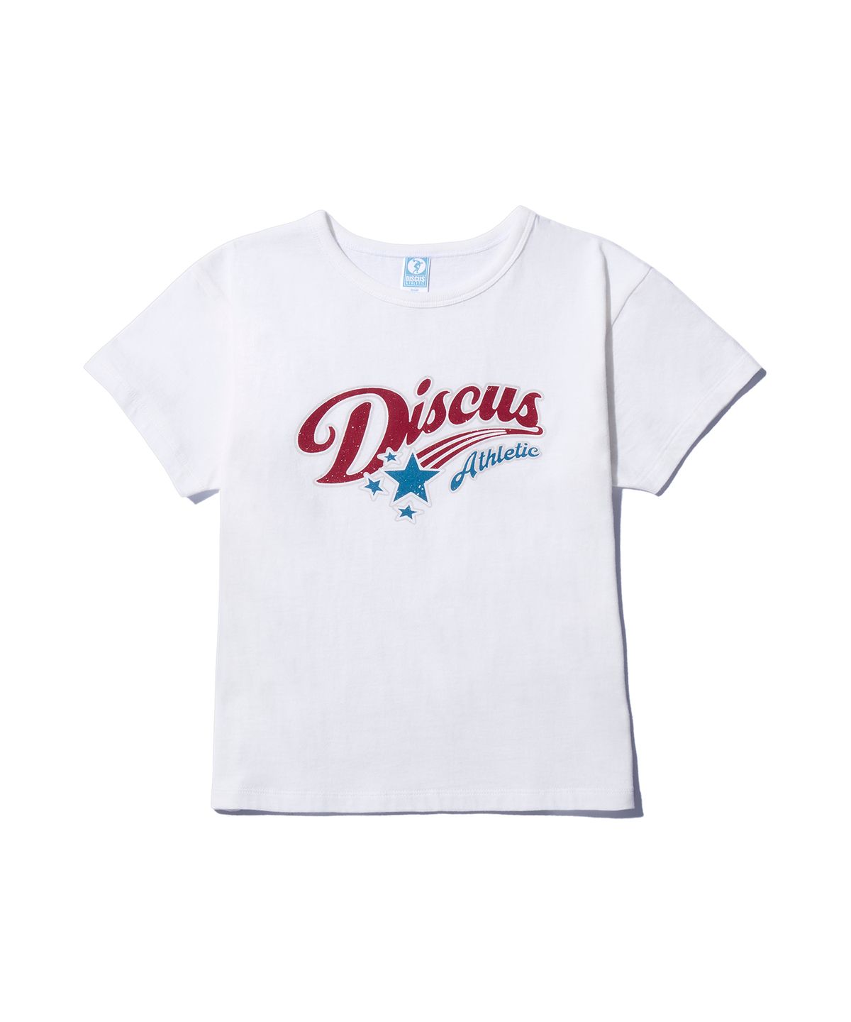 디스커스 애슬레틱(DISCUS ATHLETIC) [김용지 PICK] 우먼즈 슬림핏 코멧 로고 티셔츠