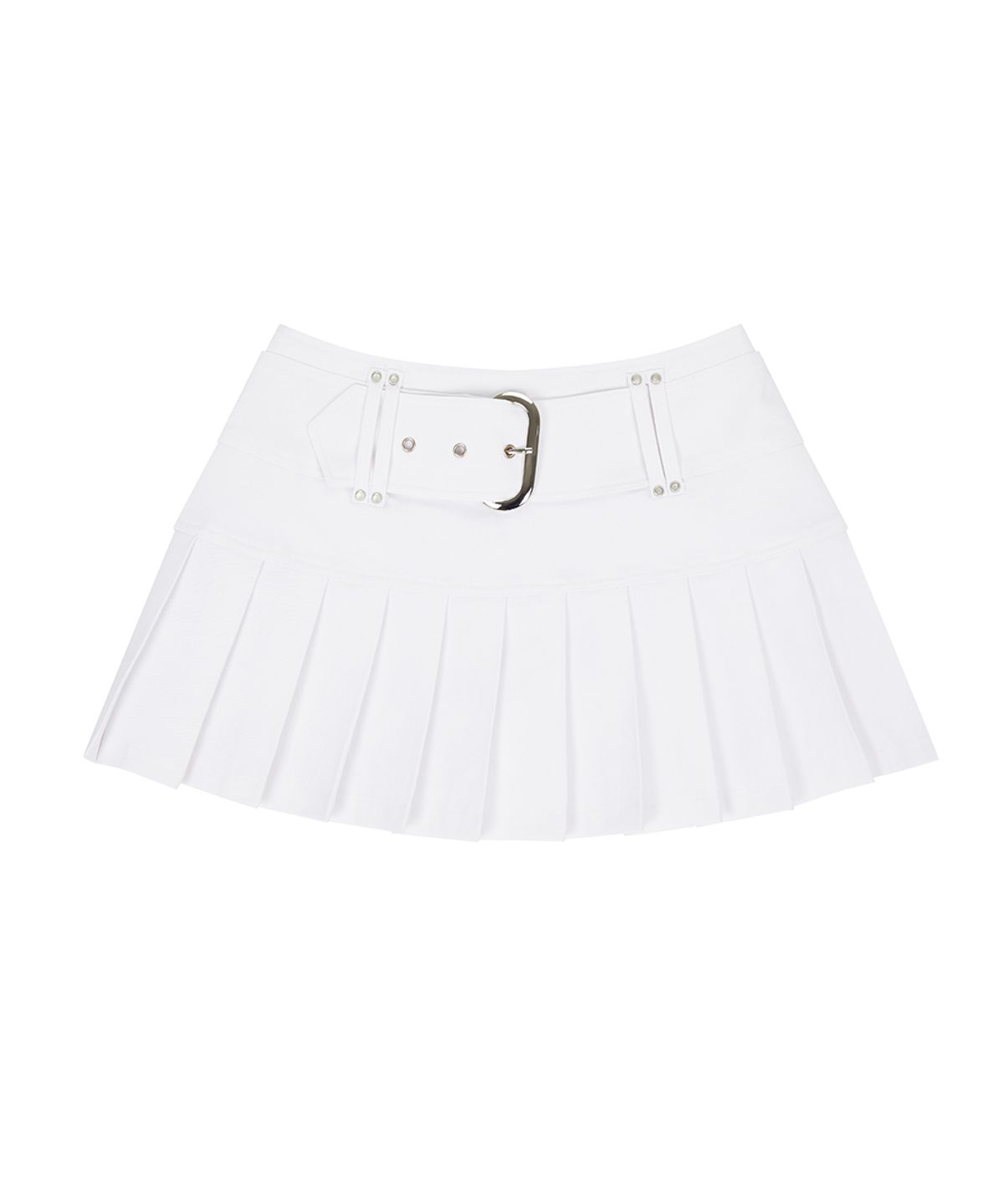 러브이즈트루(LUVISTRUE) EL MINI PLEATS SKIRT(WHITE)