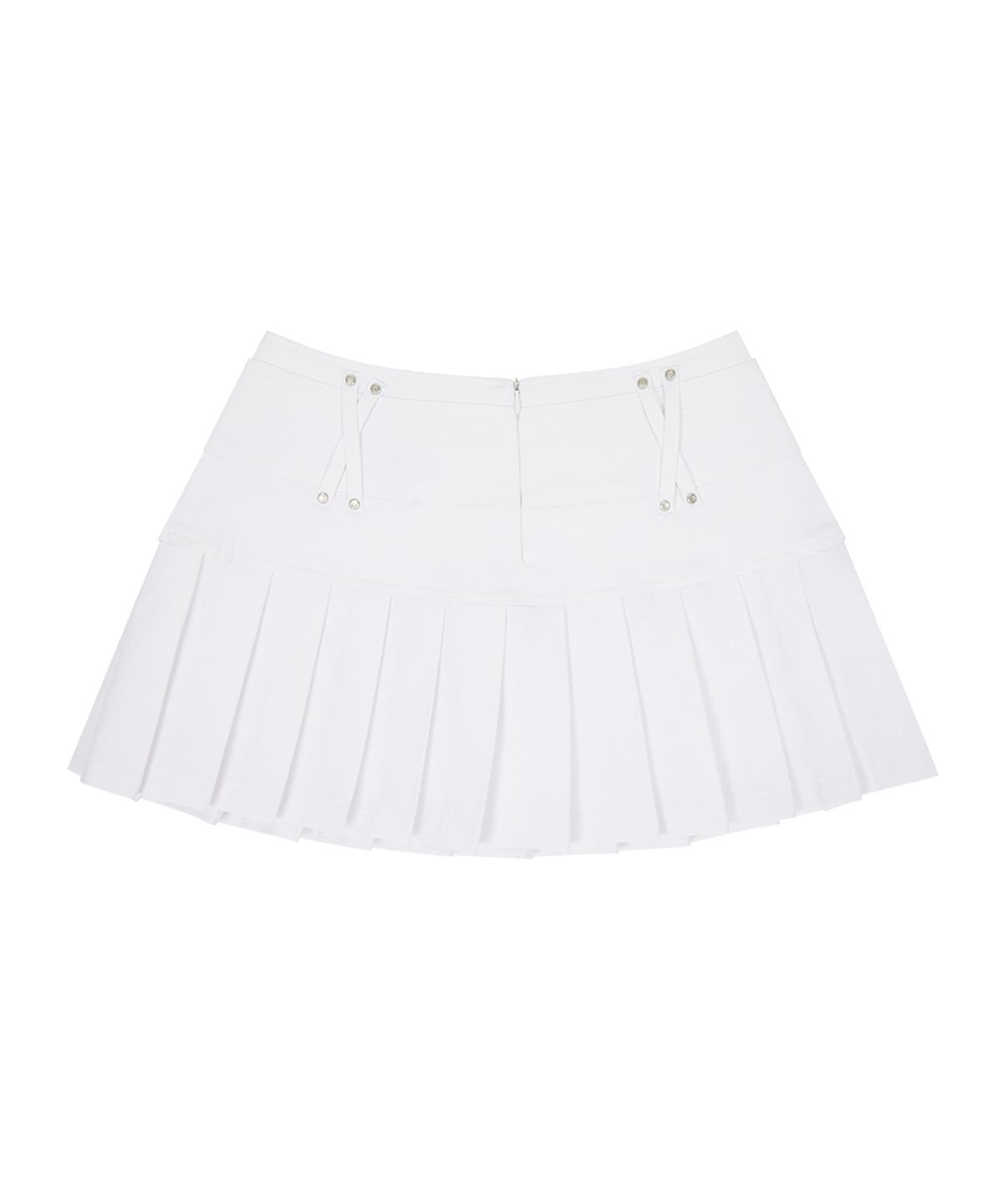 러브이즈트루(LUVISTRUE) EL MINI PLEATS SKIRT(WHITE)