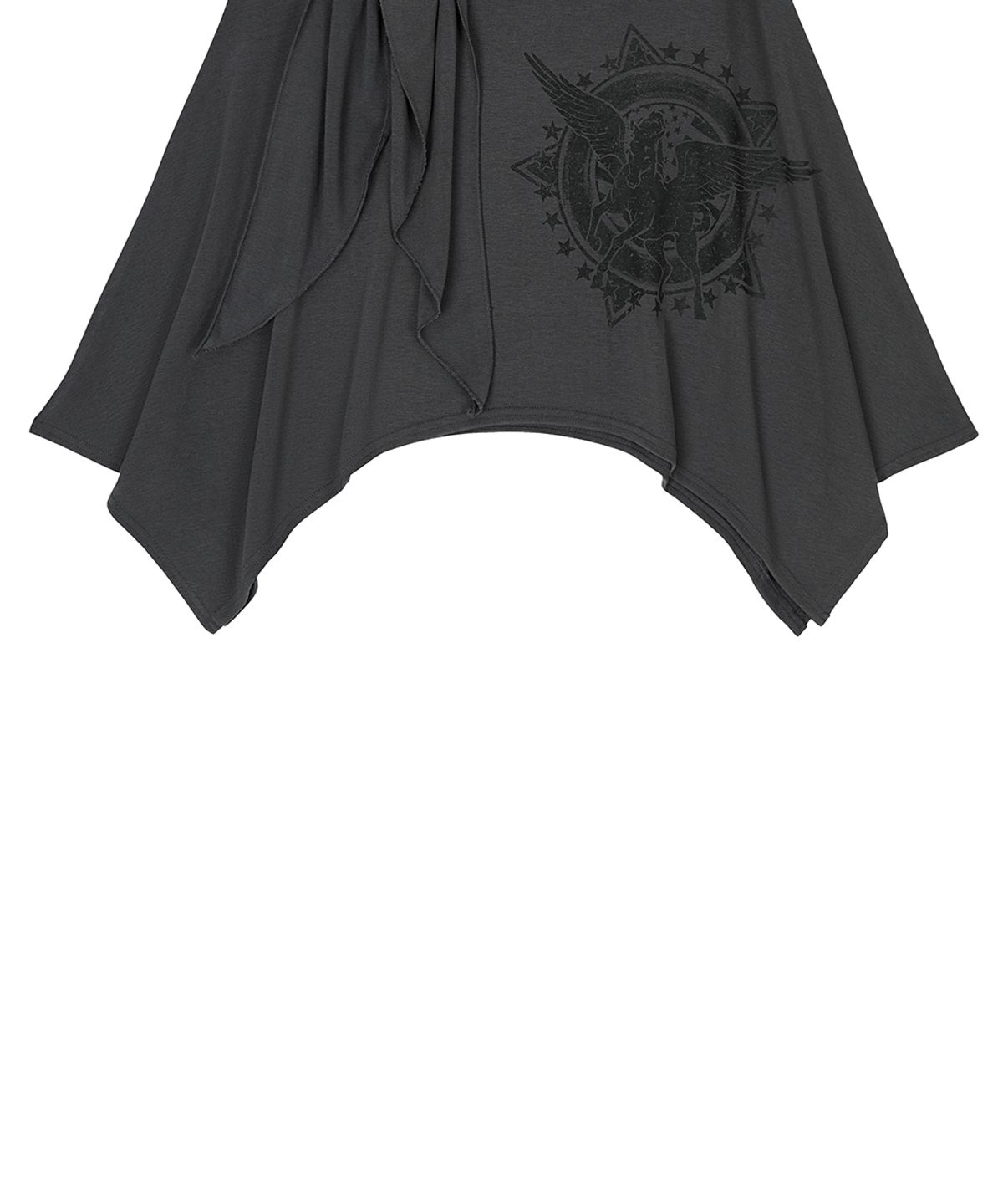 러브이즈트루(LUVISTRUE) EL HORSE WAISTBAND SKIRT(CHARCOAL)