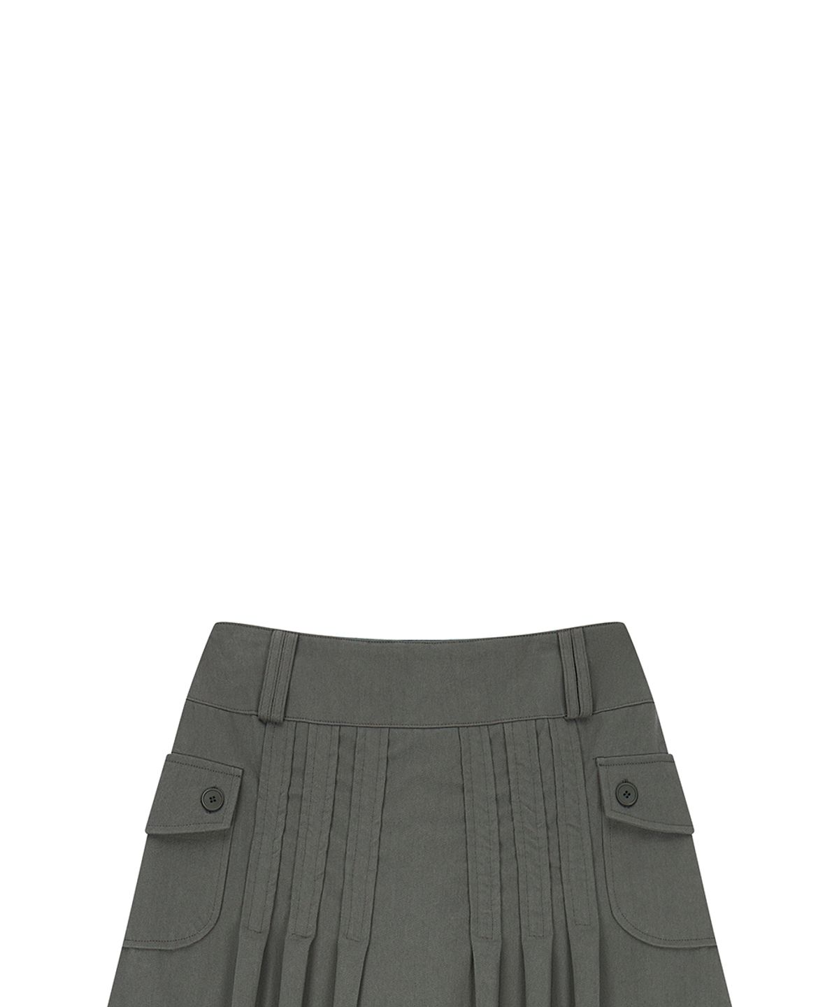 러브이즈트루(LUVISTRUE) EL PLEATED SHIRRING SKIRT PANTS(GRAY)