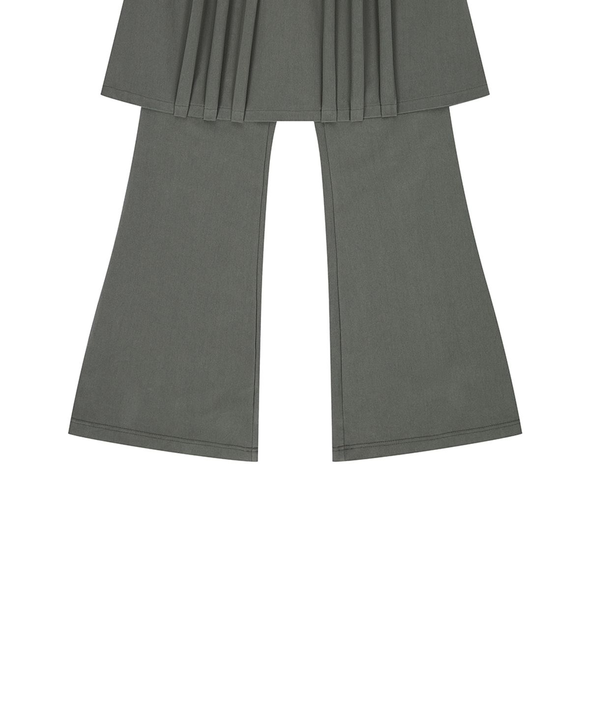 러브이즈트루(LUVISTRUE) EL PLEATED SHIRRING SKIRT PANTS(GRAY)