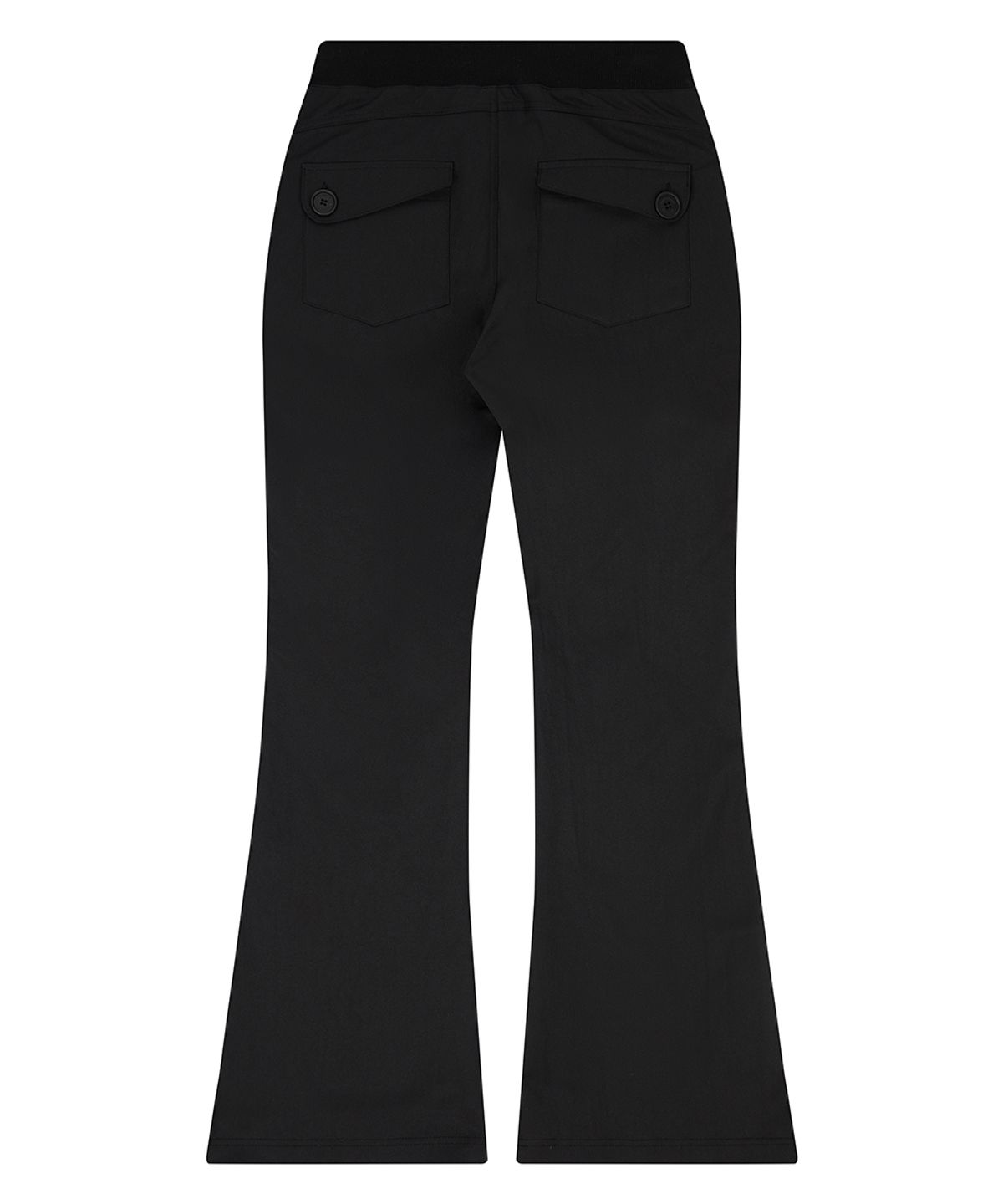 러브이즈트루(LUVISTRUE) EL RIBBON BOOTSCUT PANTS(BLACK)
