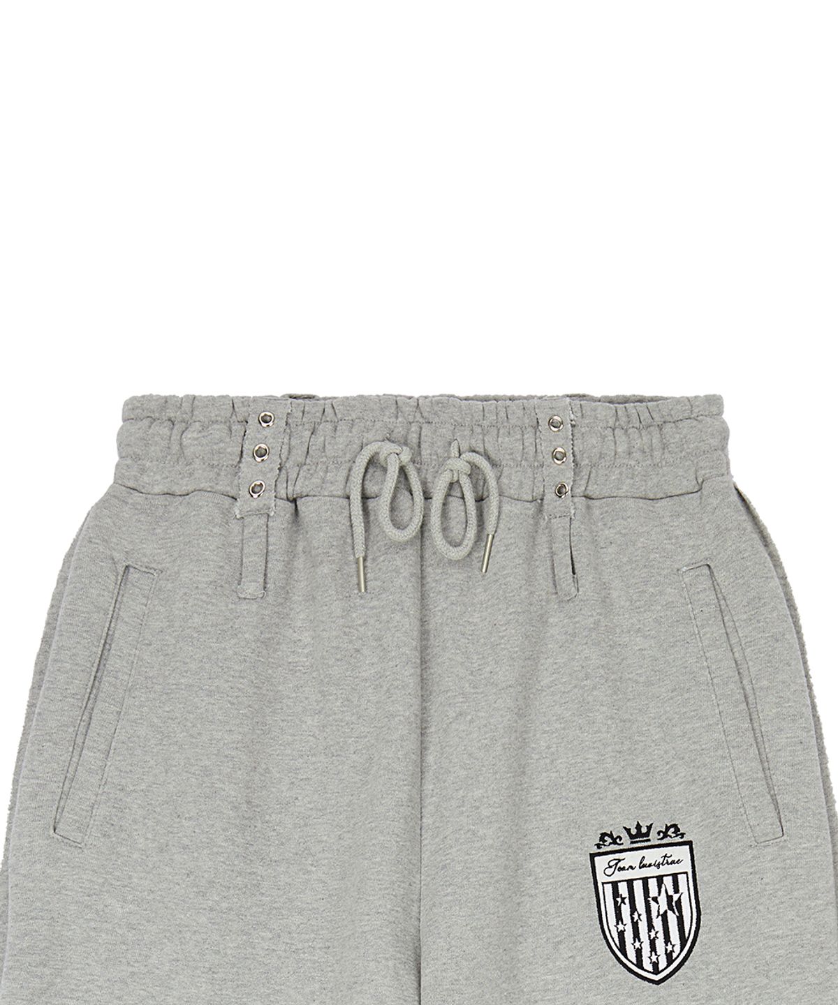 러브이즈트루(LUVISTRUE) EL STAR EMBLEM TRAINING PANTS(GRAY)