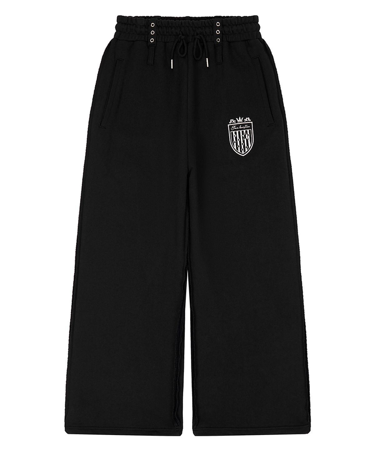 러브이즈트루(LUVISTRUE) EL STAR EMBLEM TRAINING PANTS(BLACK)