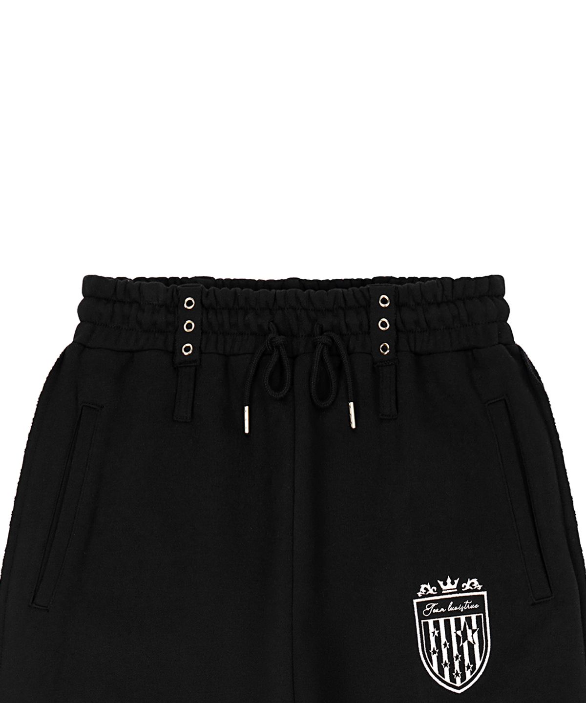 러브이즈트루(LUVISTRUE) EL STAR EMBLEM TRAINING PANTS(BLACK)