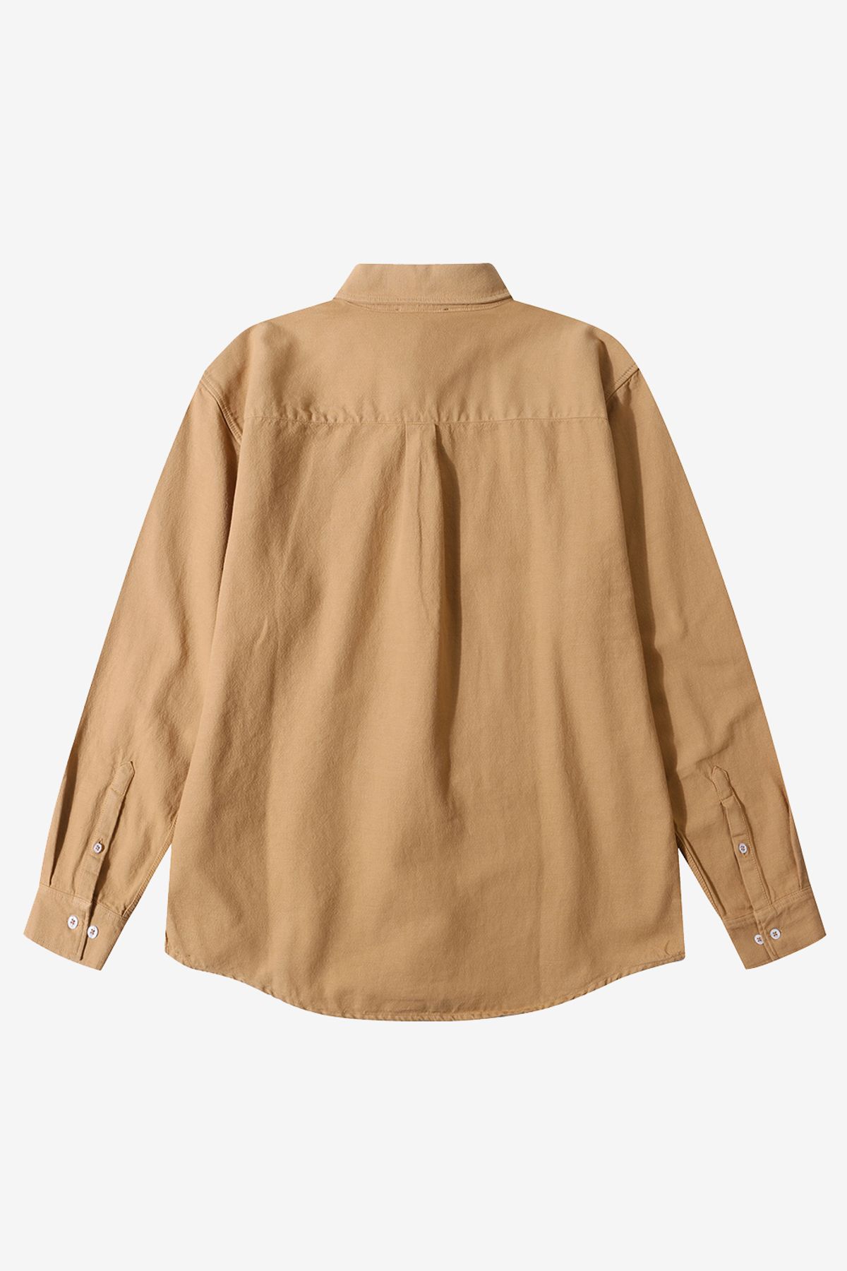 르몽생미셸(LE MONT ST MICHEL) COSMO - Logo embroidery basic shirts_Camel
