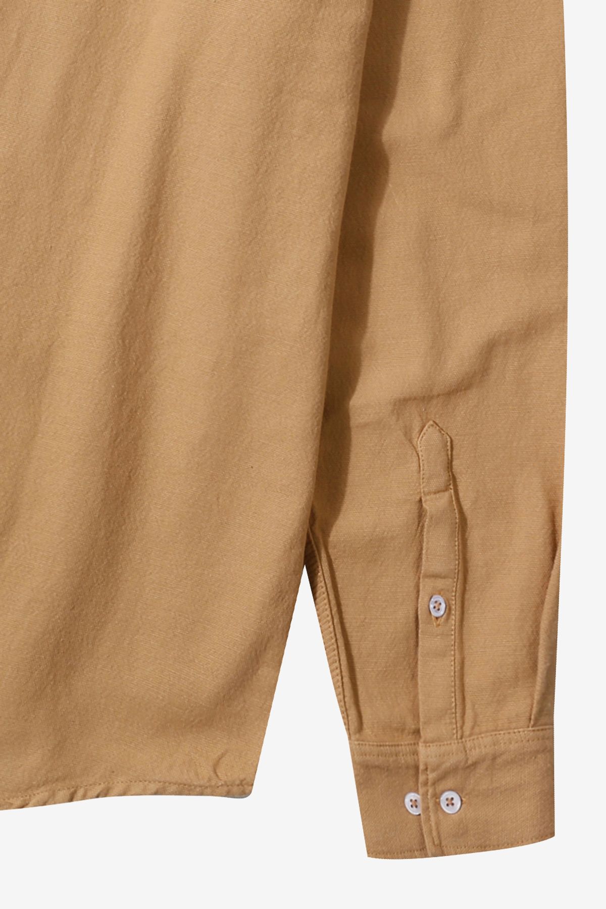 르몽생미셸(LE MONT ST MICHEL) COSMO - Logo embroidery basic shirts_Camel