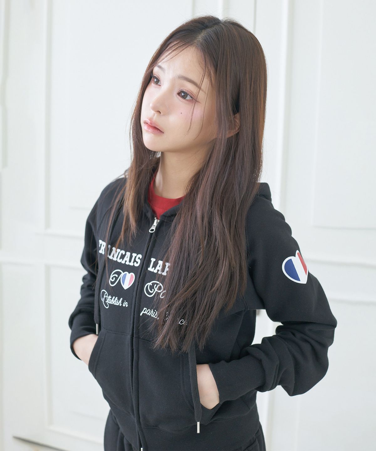 라티젠(LARTIGENT) L22 PARIS 90S HOOD ZIP-UP(BLACK)
