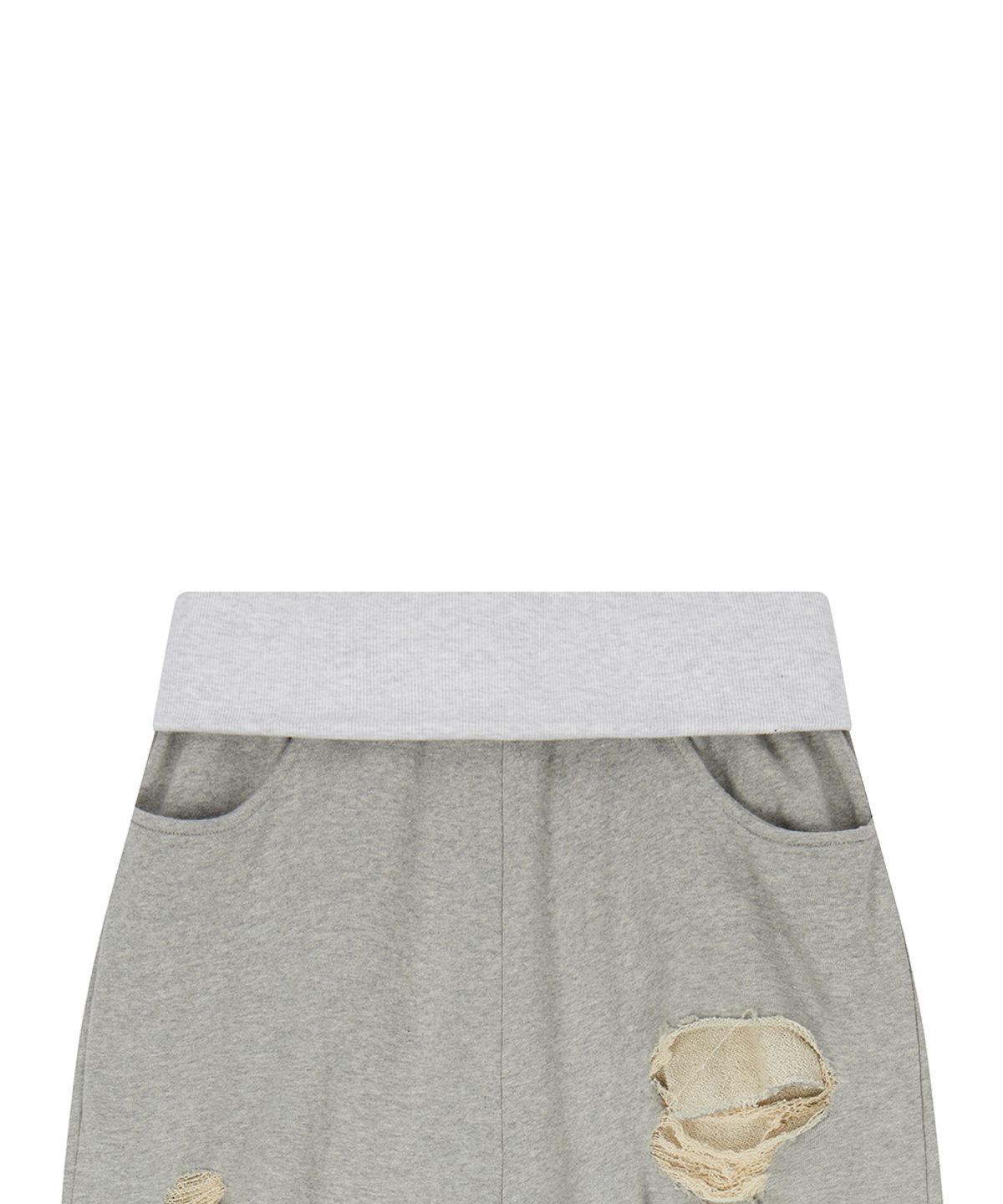 러브이즈트루(LUVISTRUE) EL DAMAGE COLORING TRAINING PANTS(GRAY)