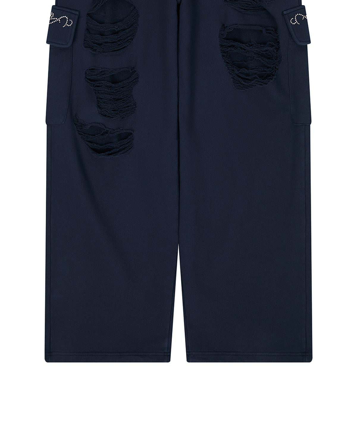 러브이즈트루(LUVISTRUE) EL DAMAGE COLORING TRAINING PANTS(NAVY)