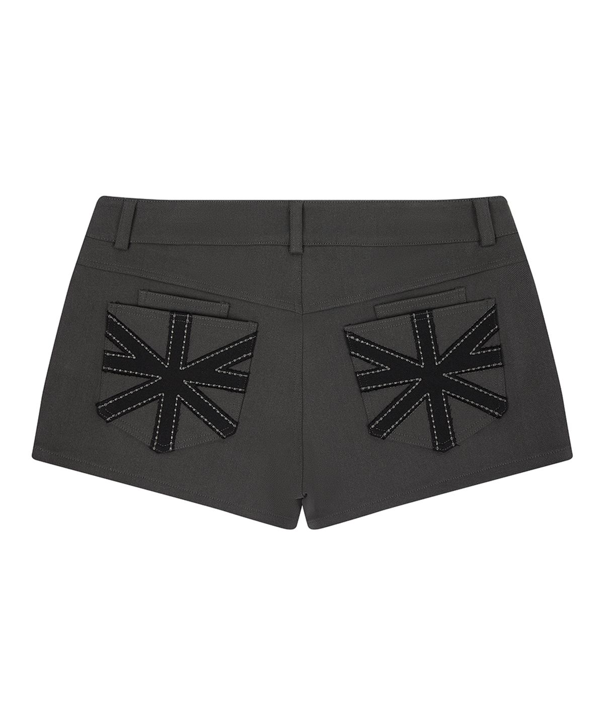 러브이즈트루(LUVISTRUE) EL POCKET PATCH BELT SHORTS(CHARCOAL)